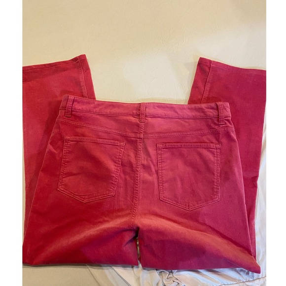 Talbots‎ Corduroy Pants Straight Leg Pink Casual Comfort Size 12 |O1 - Picture 5 of 6